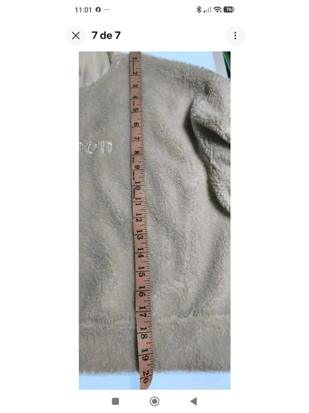 Lululemon Sherpa Fleece Hoodie Pullover Cream Cropped Size S/M No Tag